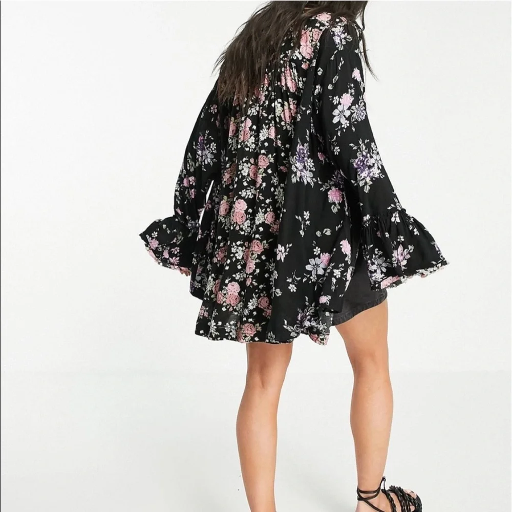 Free People Loretta Printed Floral Tunic Top - Picture 2 of 16